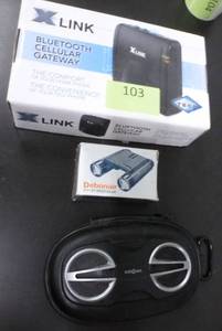 Bluetooth device to link your cellphones to your home phone, binoculars, bluetooth speakers