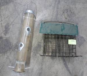 Finch feeder and double suet feeder
