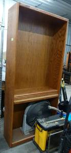 5 shelf wood shelving unit