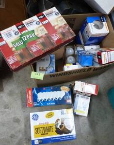 Box of light bulbs