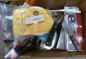 Box of Restaurant Kitchen items