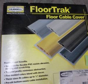 Floor cabling cover  track  conduit