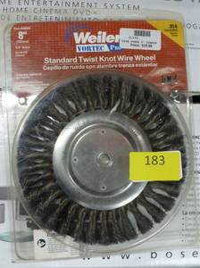8 inch Twist knot wire wheel for your grinder, 58 arbor