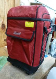 Like New Coleman lantern storage bag on wheels