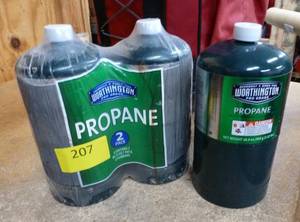 3 new propane bottles 1 lb