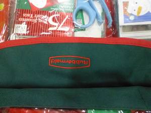 Rubbermaid organizer and tote full of xmas and craft items