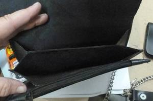 Two trucker billfolds with chain