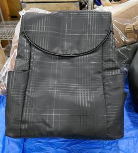 Two Black and Two Brown travel backpack purses