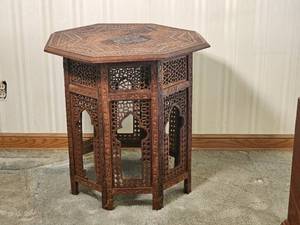 lot 31 image: Moroccan Bohemian Side Table