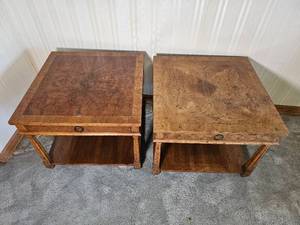 lot 37 image: Drexel Heritage Furniture MCM Side Tables