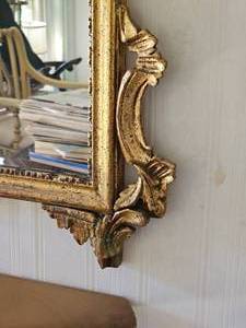 lot 16 image: Elaborate Rococo Gilt Hall Mirror