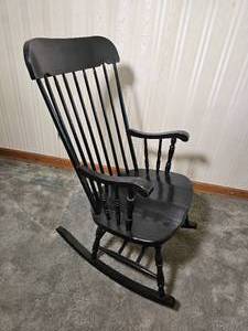 lot 114 image: Traditional Spindle Rocking Chair