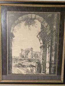 lot 107 image: Luigi Rossini  Verduta Dellaltro Principale Ingresso, del Colosseo