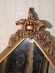 lot 118 image: Retro Regency Dimond Mirror