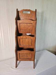 lot 260 image: Tiered Magazine Rack
