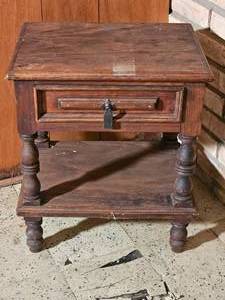 lot 111 image: Primative Gothic Side Table