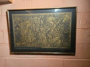 lot 73 image: Scornay Brass Rubbing Sister Marguerite de Scornay, Nivelles, Belgium  c 1462