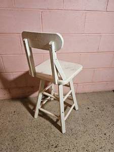 lot 173 image: Rugged Shop Stool White