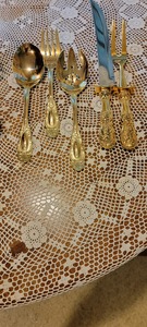 lot 62 image: Towle Gold Electroplate Flatware Service