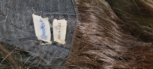 lot 134 image: 100% Human Hair Brunette Fall Extension by Riviera Wigs, France