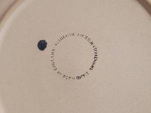 lot 207 image: Vintage Mid-Century Modern English Stoneware Tea Service - Espresso - (15)