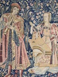 lot 204 image: Belgian Fine Classical Wall Tapestry - The Concert