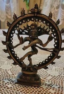 lot 8 image: Brass Dancing Shiva Natajara Statuette