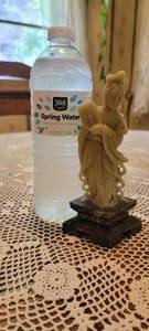 lot 88 image: Carved Soapstone Geisha Statuette