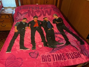 lot 26 image: Big Time Rush Comforter and Bed Skirt Full Size