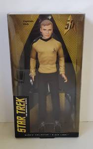 lot 24 image: Star Trek Captain Kirk The Original Series Barbie Collector Black Label 2016 NIB