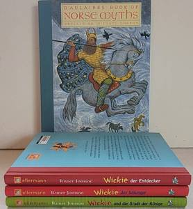 lot 47 image: Book of Norse Myths and Wikie Swedish Language Books by Runer Jonsson