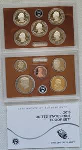 lot 64 image: 2018 United States Mint Proof Set