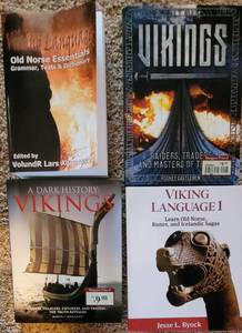 lot 58 image: Lot of Four Norse Vikings Books History, Language etc