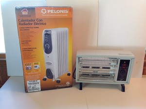 lot 7 image: Two Electric Heaters Pelonis Electric Radiator and Comfort Zone Electric Radiant