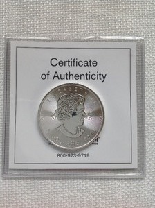 lot 138 image: 2016 Canadian $5 Five Dollar fine silver coin