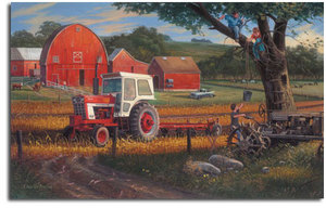 lot 37 image: Breaking Ground by Charles Freitag 212455 Framed Artwork