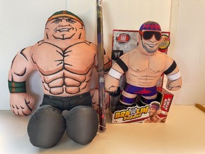 lot 97 image: WWE Wrestling Buddy John Cena and Brawlin Buddies Zach Ryder
