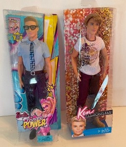 lot 102 image: Barbie Princess Power and Ken Fashionista NRFB