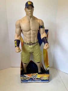 lot 106 image: WWE John Cena Giant Size Doll Nine Points of Articulation 31 NRFB