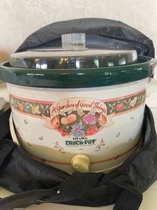 lot 137 image: Rival 5 quart Crock Pot Slow Cooker and Casserole Corning Ware
