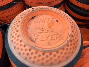 lot 309 image: Box of white AA Flyer Clay Targets