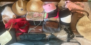 lot 294 image: Hats, Umbrellas, Suspenders, Mask