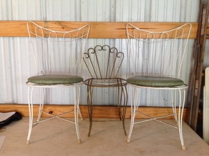 lot 87 image: Two Vintage Patio Chairs Homecrest