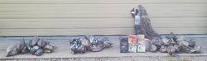 lot 61 image: Large Duck Hunting LOT 56 Duck Decoys  Decoy Bag  Motion Goose Decoy