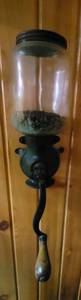 lot 323 image: Antique Coffee Grinder Cast Iron Base