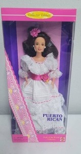 lot 2 image: Dolls of the World Collection Puerto Rican Barbie Collectors Series NIB