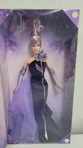 lot 41 image: The Sterling Silver Rose Barbie by Bob Mackie 2001 NIB
