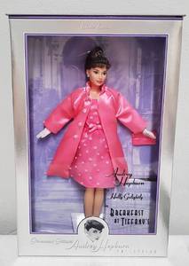 lot 46 image: Paramount Pictures Audrey Hepburn as Holly Golightly in Breakfast at Tiffanys Pink Princess Fashion 1998 NIB