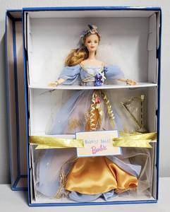 lot 68 image: Angels of Music Collection Harpist Angel Barbie First in a Series 1997 NIB