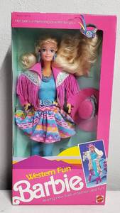 lot 103 image: Western Fun Barbie 1989 NRFB